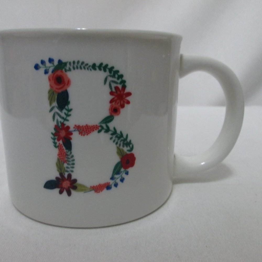 Opal House Monogram Initial B Mug Cup Micro & Dish Safe floral Opalhouse